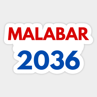 MALABAR BORN AND BRED EASTS COLOURS 2036 - MADE FOR MALABAR LOCALS Sticker